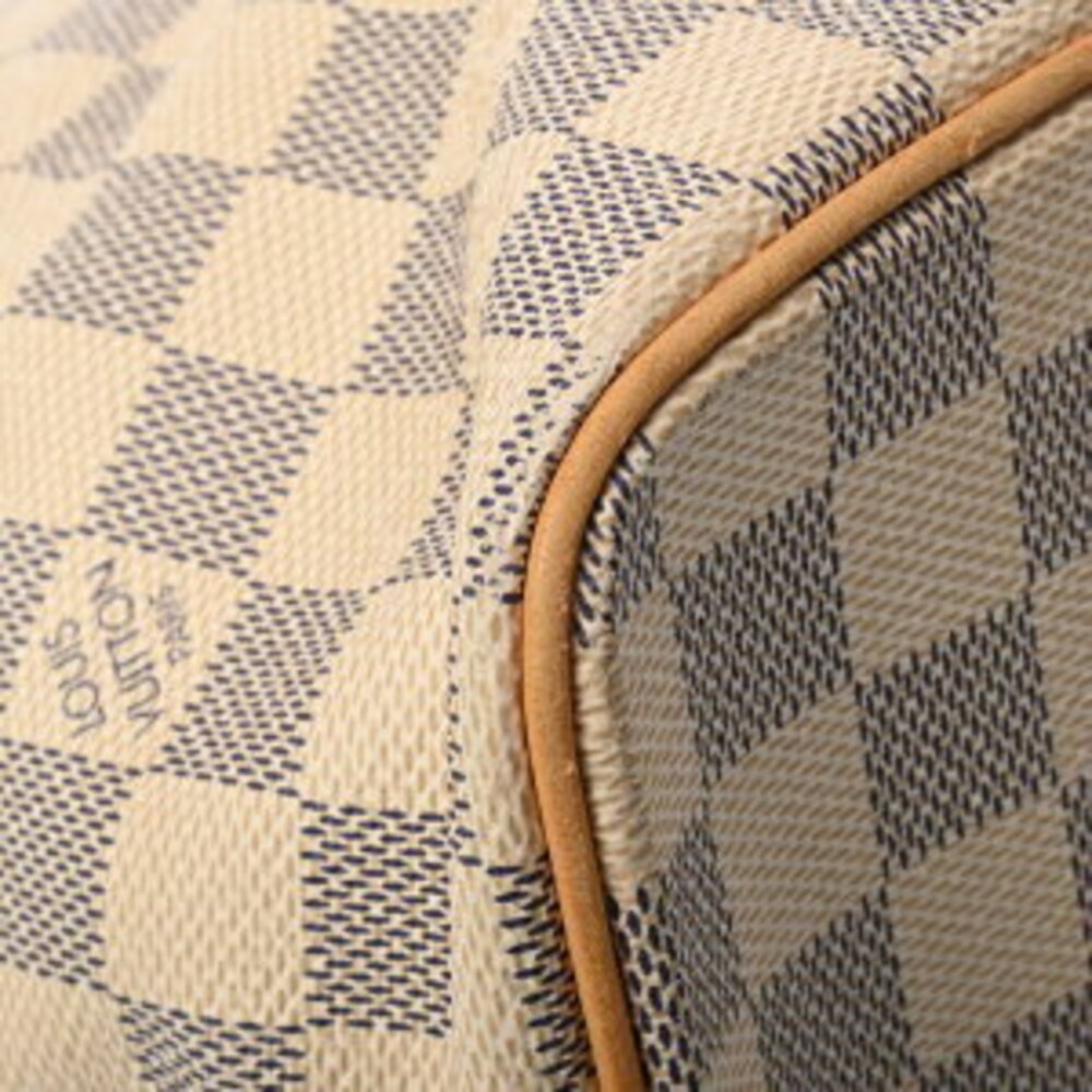 Louis Vuitton Damier Azur White Saleya Tote Bag White Canvas Handbag - Picture 7 of 7